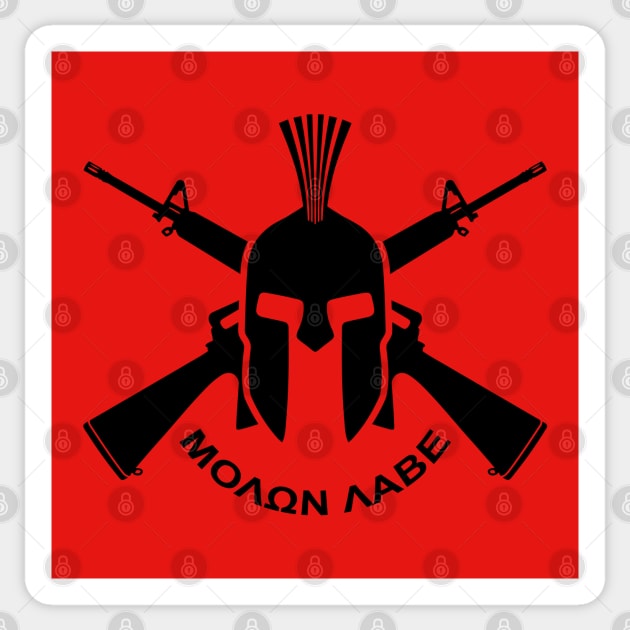 Mod.21 Molon Labe Greek Spartan Sticker by parashop